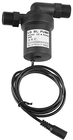 KOSDFOGE 12V 10w DC Brushless Scaldabagno Solare Pompa di Circolazione a Risparmio Energetico per Fontana Pannello Solare Stagno Acquario Sistema di Circolazione dell'Acqua