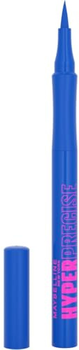 Maybelline New York Eyeliner, Hyper Precise Allday Liner, Wisch- und wasserfest, Ultra-dünne Spitze für kunstvolle Liner-Looks, Nr. 113 Cobalt Blue