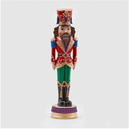 EDG - Enzo De Gasperi Soldat Casse-Noisette avec base, figurine de Noël en résine H35 cm