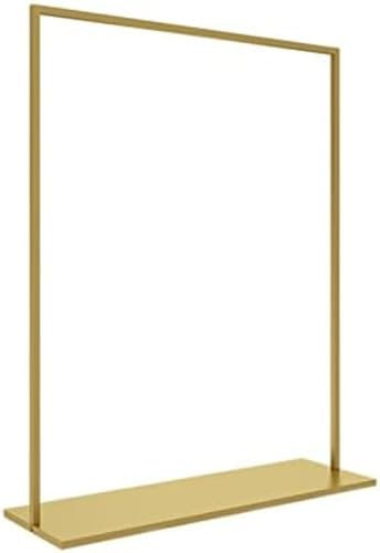 Clothing Display Rack, Floor-Standing Clothes Rail, Gold, Easy To/Strong Load-Beacapacity, Suitable For Women's Clothing Stores/Shopping Malls/,Gold,120 * 160Cm