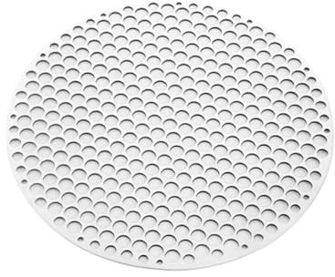 WEITINGKKK Kühlgestell, Grillrost, Gitterroste Edelstahl rund BBQ Netz Grill Mesh Bratennetze Speck Grill Werkzeug Eisennetze Camping Grillzubehör Gittergestell(28cm)