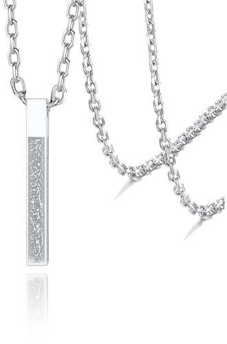 VASSAGO Islamiskt ayatul kursi-halsband för kvinnor och män, Allah, arabiska 3D-stavhalsband, muslimskt, koranen, rostfritt stål, läderkedja, islam, eid, islamiska presentsmycken, 1.54*0.2,