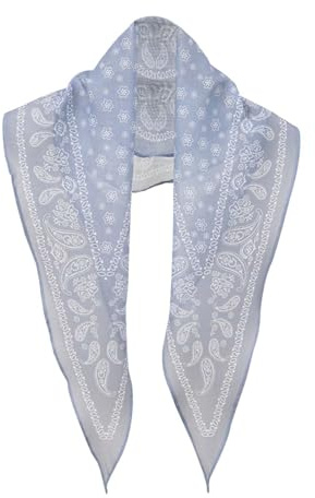 Generisch Kopftuch Damen Sommer Boho Haarbänder Elastische Kopfbedeckung Strand Turban Dünn Haarschal Chiffon Hijab Schals Yoga Sport Bandana Quadratische Seidentuch Weiche Tuch