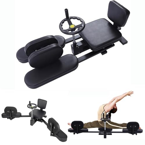 Leg Stretcher Leg Press Machine Flexibility Stretching Equipment Stretching Splits Assist Trainer Machine Heavy for Ballet Yoga Dance Home Gym Exercise (Black)