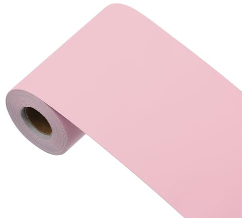 QUARKZMAN Kirschrosa Tapete 393 x3,9 Kirschrosa, Rosa Für Wandverkleidung | Peel And Stick Tapete Rosa Kontaktpapier Uni-Farben Vinyl Selbstklebende Dekorativ, Uni-Farben, Vinyl, Selbstklebende