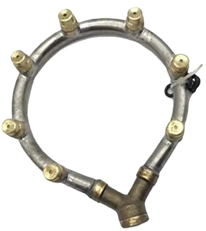 TERNCOEW Sprühdüse aus Edelstahl mit 7 austauschbaren Düsen Hochdruckreinigung für Hausgarten und Fahrzeugwäsche Mehrfachdüse Gartenschlauchaufsatz