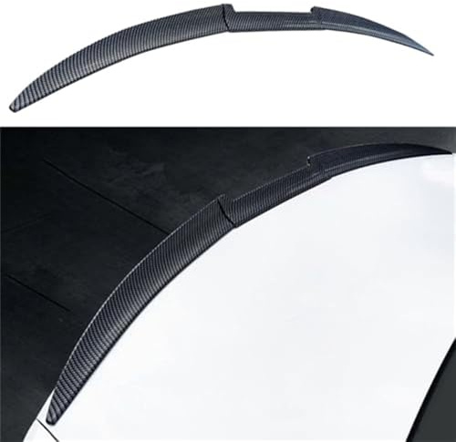 TYUIGHF Auto Heckspoiler, für BMW E46 Compact 316Ti 318Ti 320td 325ti/E46 Touring Kofferraumspoiler,Kratzfeste Kofferraum Heckspoiler Flügel Lippe Dachspoiler Heckflügel Zubehör,B/Carbon Fiber Look