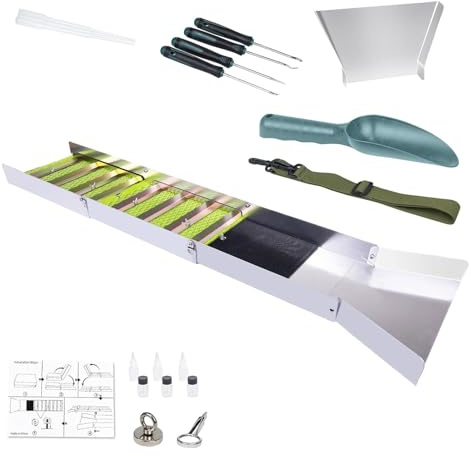 Kit De Búsqueda De : 1 Juego De Equipo De Prospección, Juego Completo De Canal De Lavado De, Herramientas Profesionales De Búsqueda De Gemas, Kit De Excavación De Duradero | Kits De Prospec