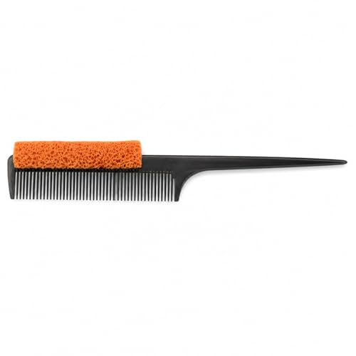 Hercules Sägemann - Pettine professionale a coda con spugna applicatrice per parrucchiere, per acconciature, colorazione, balayage, separazione di ciocche, taglio e acconciatura tecnica