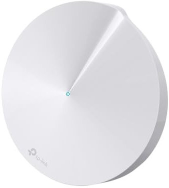 TP-Link Deco M5(1-Pack) Système WiFi Mesh performant - Contrôle Parental - Ports Ethernet Gigabit - Couverture jusqu'à 139m2 - Compatible avec Alexa et IFTTT Blanc Pack 1, < 139 m2