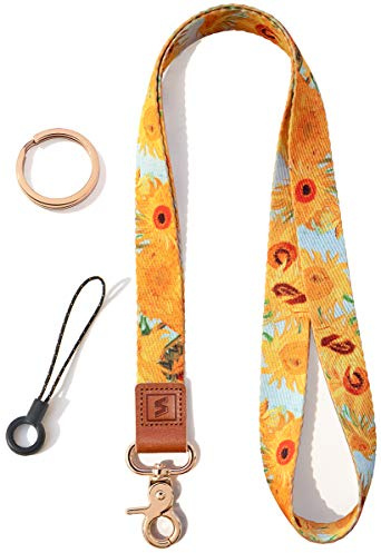 SENLLY Cordon tour de Cou pour Clés, Conception de Motifs Originale Courroie de Porte Badge Lanière