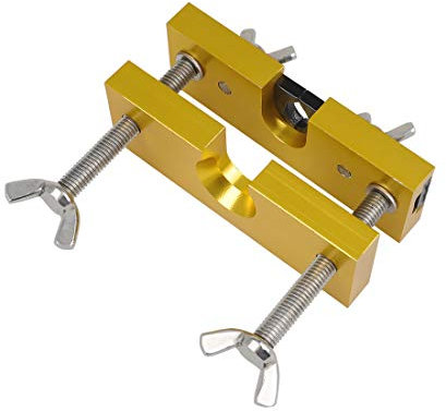 Alnicov verstellbares Mundstück Abzieher Werkzeugentferner Halter Werkzeuge für Messing-Blasinstrumente (gelb)