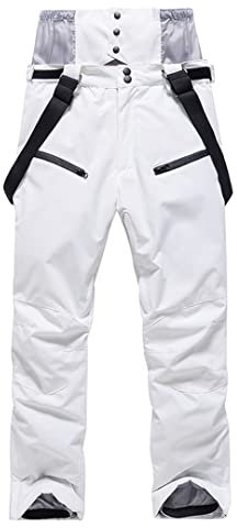 2022 Unisex Skihose Snowboardbekleidung Winter Outdoor Warm Schnee Sporthose Herren Damen Skihose Weiß XL