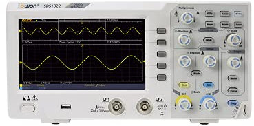 Owon SDS1022 1GS/s 100MHz Osciloscopio Bench portable Oscilloscope 2CH Oscillometer 7 inch Storage Oscilloscope