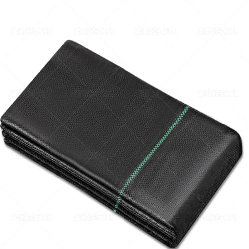 MLZPU Toiles de Paillage 2m x 5m, Geotextile, Toile Anti Mauvaises Herbes Jardin, Bache Noire Agricole, Barriere Anti Racine, Contre Les Mauvaises Herbes, Tissu Perméable à l'eau et l'air, Anti-UV