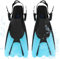 YANGUN Pinne da snorkeling, regolabili, misura 34-38, pinne da immersione, unisex per bambini e adulti, pinne corte per bambini e adulti, pinne regolabili per nuoto e snorkeling (blu)
