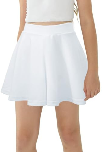 SEAUR Jupe-Short Athlétique Enfant Fille Plissé Tennis Sport Gym Évasé Golf 130-140