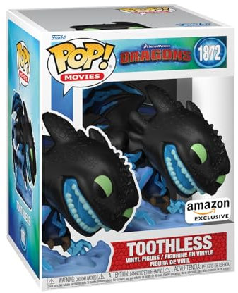 Funko POP! Premium: How to Train Your Dragon - Toothless With Lightning - Amazon Exclusive - Collectable Vinyl Figure - Gift Idea - Official Merchandise - Movies Fans