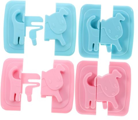 JOINPAYA 4stücke Sicherheitsschlösser Für Schränke Und Kindersichere Möbelverriegelung Für Kühlschrank Und Dresser Einfache Installation