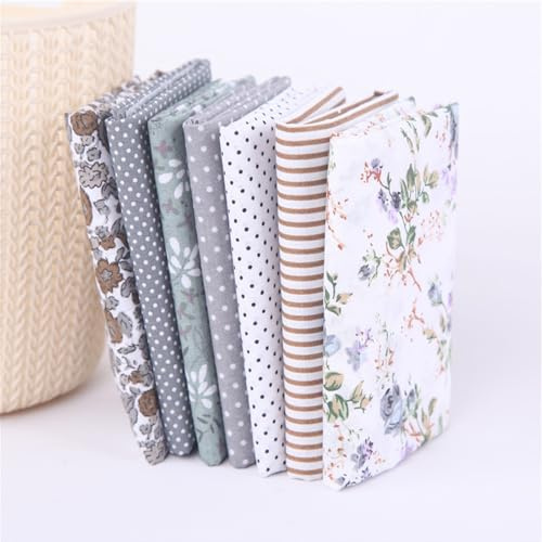 7PCS Fat Quarters Fabric Bundles, Durable and Comfortable|50 x 50cm