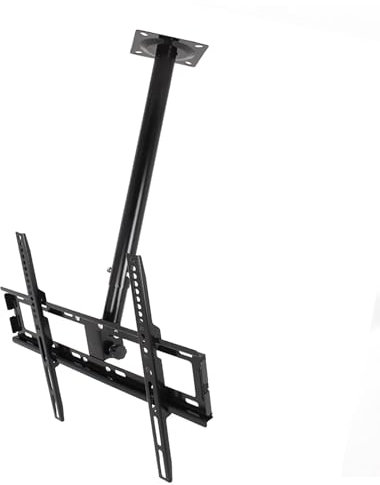 WOTZOV Soporte de TV de Techo Ajustable - Soporte de Pared para TV, Soporte de Techo para Pantallas Planas de 32 a 55 Pulgadas, Carga máxima de 50 kg, máx. 400 x 400 mm, Blanco，A 0.5 1m