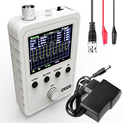 Quimat - Kit de osciloscopio digital TFT Shell de 2,4 con cable BNC Clip para eliminar sonda Open Source SMD y cañones (montado a máquina)