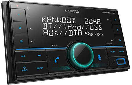 Kenwood DPX-M3200BT 2-DIN USB Car Radio with Bluetooth Hands-Free Kit (Alexa Built-in, USB, AUX-In, High-Performance Tuner, Spotify Control, Sound Processor, 4 x 50 Watt, Variable Button Lighting)