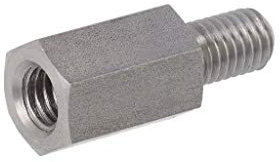 10X 2413X20 Distanzmuffe mit Gewinde Innengew: M8 20mm Außengew: M8 DREMEC