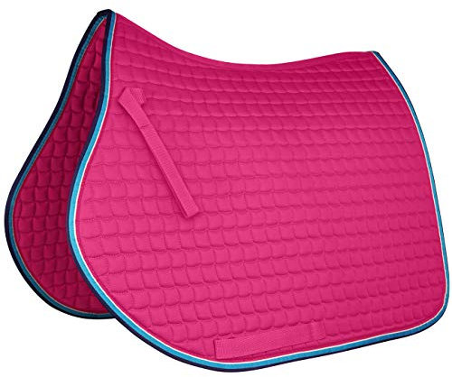 York Schabracke Ever Sattelunterlage Reitunterlage Vielseitigkeitsschabracke (rosa)