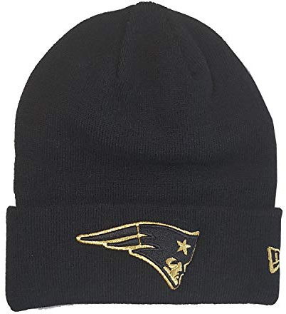 New Era NFL Beanie Mütze Wintermütze American Football goldenes Teamlogo schwarz
