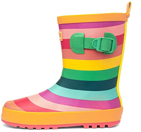 Trespass Childrens/Kids Puddle Galoshes (1 Little Kid) (Multicolored Stripe)