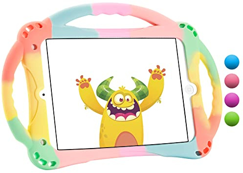 TOPESCT Schutzhülle für iPad mini, Mini 2, Mini 3, Mini 4 und Mini 5 (Modell 2019) (Regenbogen)