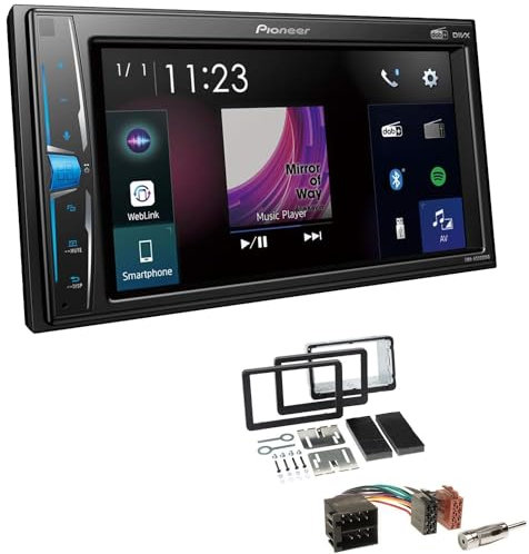 Pioneer DMH-A3300DAB 2-DIN Autoradio kompatibel mit Bluetooth Digitalradio DAB+ WebLink Spotify USB passend für Alfa Romeo Spider 2006-2010 mit OEM Navi