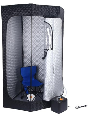 Caja De Sauna, Sala De Vapor Personal De Tamaño Completo De Vapor Portátil De 3L 4L 1000W, Control Remoto, Tienda De Sauna Casera para Gimnasio, Yoga, Pilates, Silla para Bañera De Hidromasaje Inc