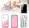 Basic Unlocked Dumb Phones for Elderly and Kids - Big Button Cell Phones, MP3, MP4, Camera, Flashlight, SOS - Pink