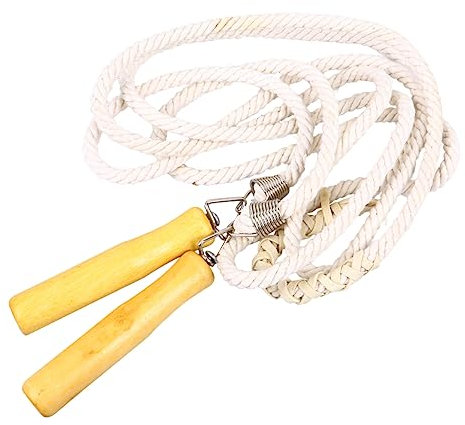 HONMEET Holzgriff Springseil Langlebig Für Junge Mädchen Fitness Training Leichtgewichtiges Seil Ergomischer Griff Für Schule Und Sport Zum Springen Und Abnehmen