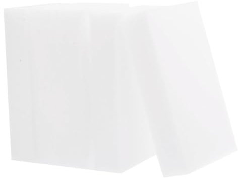 NULYLU 100piezas Nanoesponja De Limpieza Esponja De Cocina Descontaminante Potente Esponjas Borrador Almohadilla para Fregar Color Blanco para Limpieza De Superficies