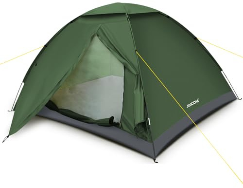JAICOM Tienda de Campaña para 4 Persona, Tiendas iglú Ultraligera e Impermeable, Fácil de Montar Doble Capa Tienda Campaña, para Senderismo, Escalada al Aire Libre, Camping, Playa, Familia