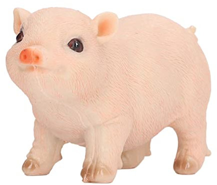 Beufee Figurine de Cochon, Ornement de Cochon Mignon, Statue de Cochon, Statues d'animaux de Jardin, Nains de Jardin, Statue de bébé Cochon, Figurines de Jardin décoratives (Mini Rose)