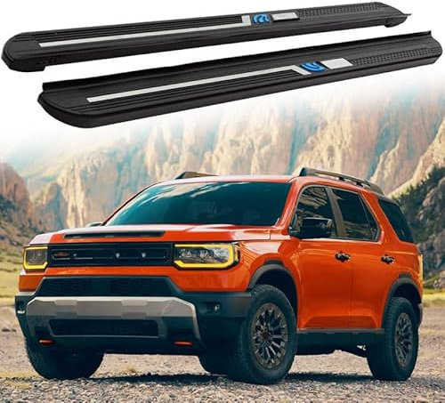 Lot de 2 pédales fixes pour marchepied latéral avec barre Nerf pour Honda Passport 2026.