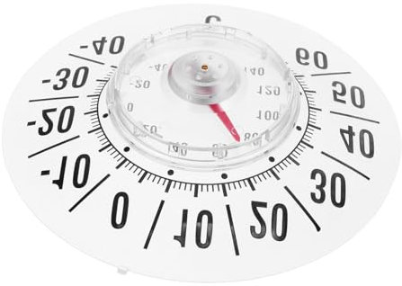 UKCOCO Termometro Analogico Trasparente Per Termometro Da Esterno Con Ventosa Resistente Display Per Domestico e