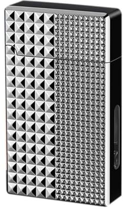 Smart röstaktiverad fotogentändare i metall, fyra tändningslägen, transparent synlig gaskammare, lämplig for grill, ljus, utomhus, present for män(F)
