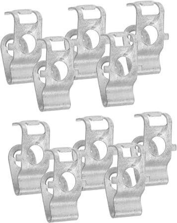 Amosfun 10piezas Hebillas Caja Metal Soporte u Sujetadores Reparación Parachoques Clips Cadena Metal Soporte