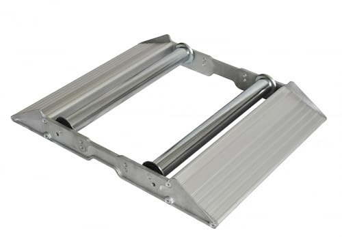 ViD Kabeltrommelabwickler aus Aluminium 565 x 700 x 95 mm | inkl. Aufrollrampe, Tragwalzen, Gummifüßen | Leitungsabroller, Kabelabroller