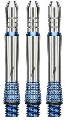 Target Darts Phil Taylor Gx2 Raw Power Titanium Dart Shaft, Short (22.4mm) | Player Edition Aluminium Shafts, 2BA Thread, Professional Dart Accessories