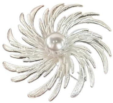 BSLVWG Kranz Brosche Kreis Perle Brosche Nadel für Damen Perle Brosches Nadel Kleider Hochzeitsnadel Corsage Elegante Kreis Brosches Party Hochzeitsgeschenke
