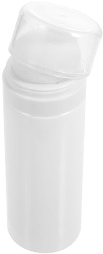 Tragbare Puderquastenflasche für Babypuder, 120g, Kunststoff, Weiß | Weicher Quaste, Leicht zu Reinigen, für Reisen, nach Bad, für Eltern und Unterwegs Zufällige Farbe