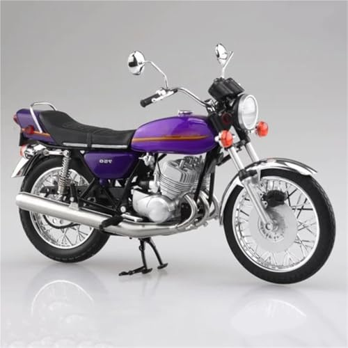 MPODYTSF Modello in Scala Decorazione da Collezione 1/12 per Kawasaki 750SS Mach IV Modello di Motocicletta in Lega Simulata, Regalo(Mauve)