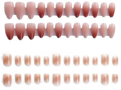 SCJJZ Unghie Finte Occhio di Gato Rosa, Press On Nails Riutilizzabili per Manicure Donna