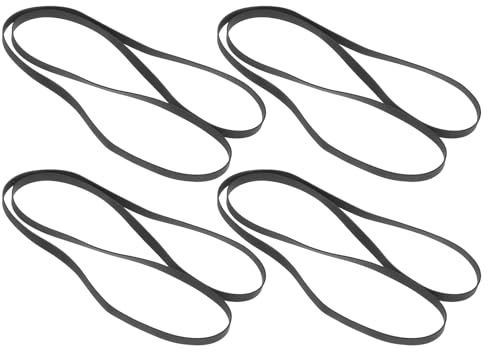 Toddmomy Correa para Tocadiscos de Goma 5 Mm de Ancho, 290 Mm Doblada, Juego de 4 Piezas para Transmisión de Plato Giratorio, Repuesto para Equipos de Audio Domésticos y Vintage